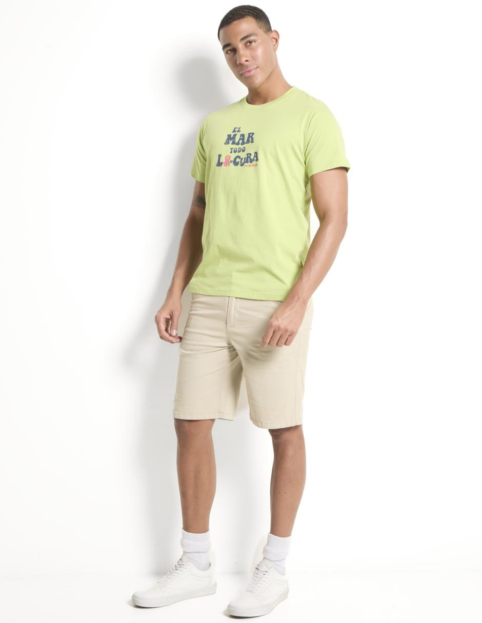 Playera cuello redondo para hombre