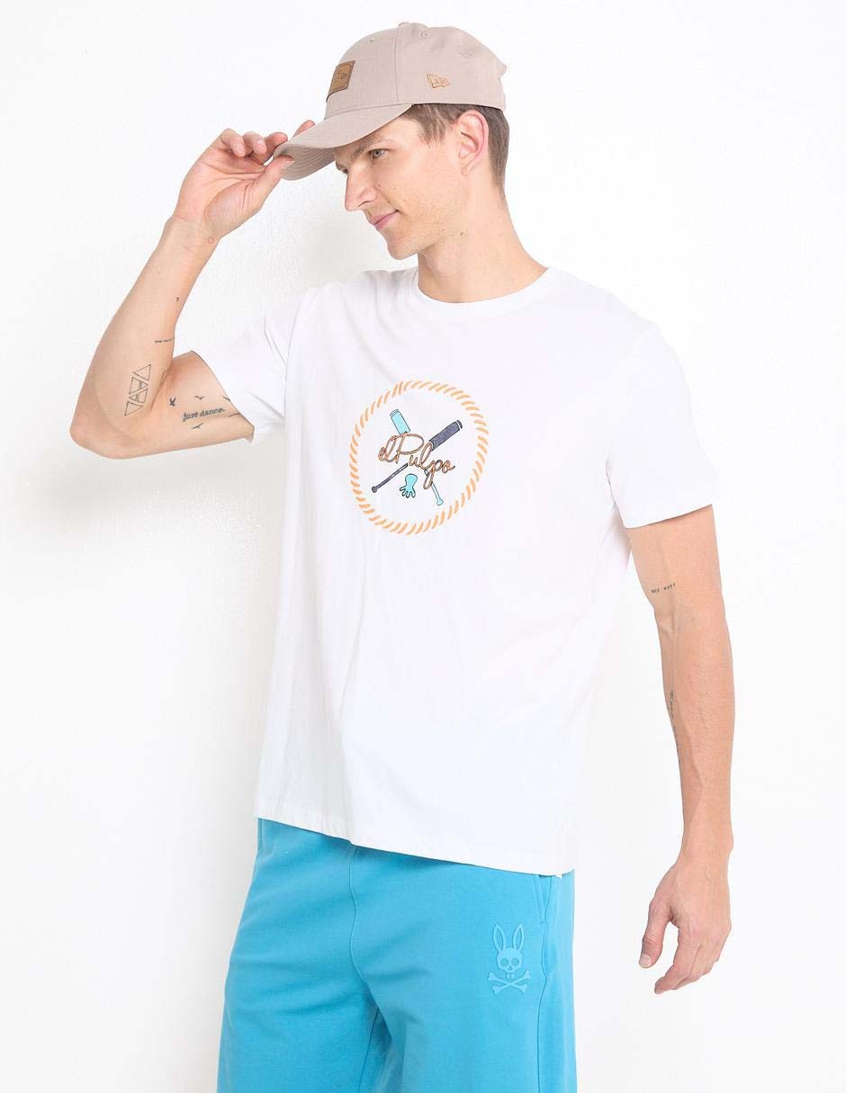 Playera cuello redondo para hombre