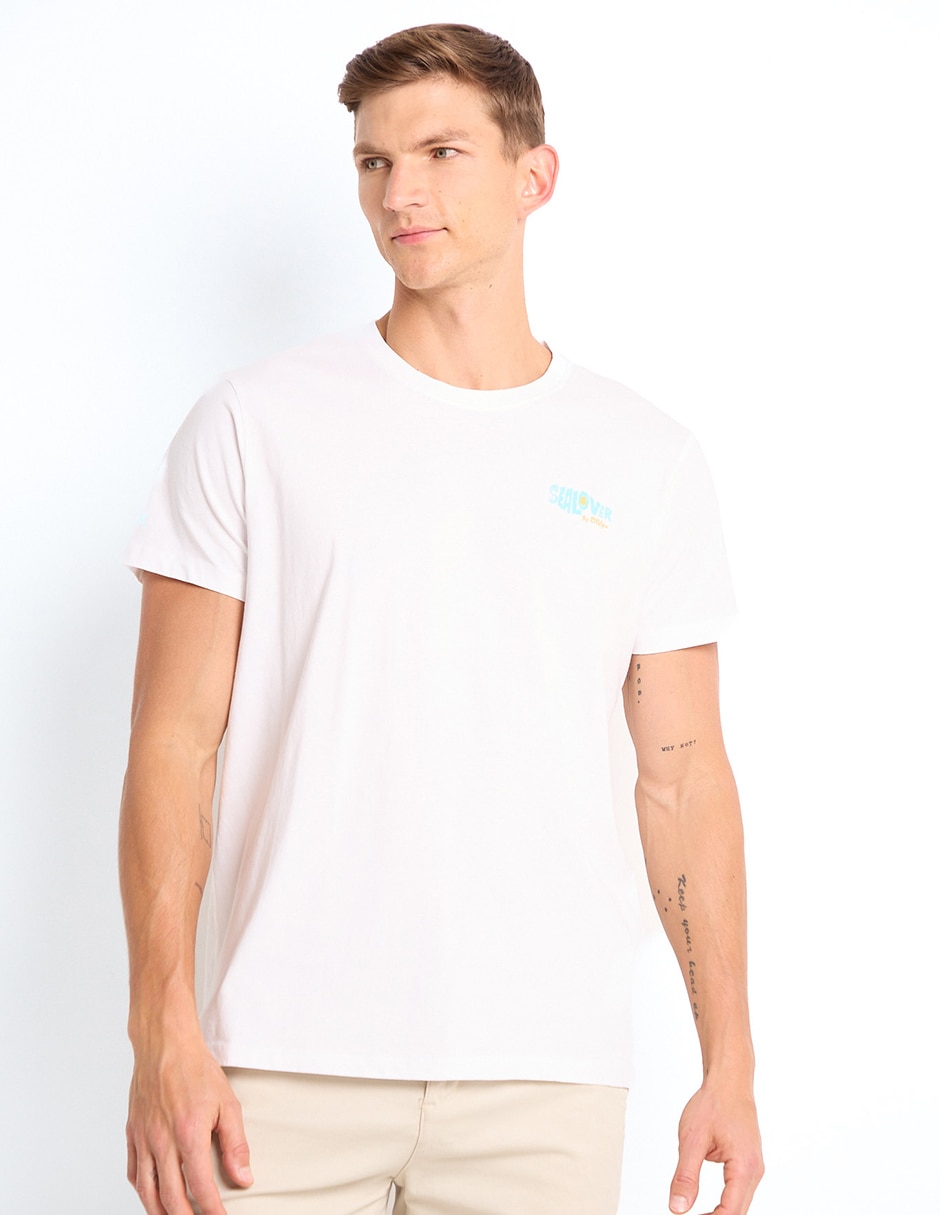 Playera cuello redondo para hombre