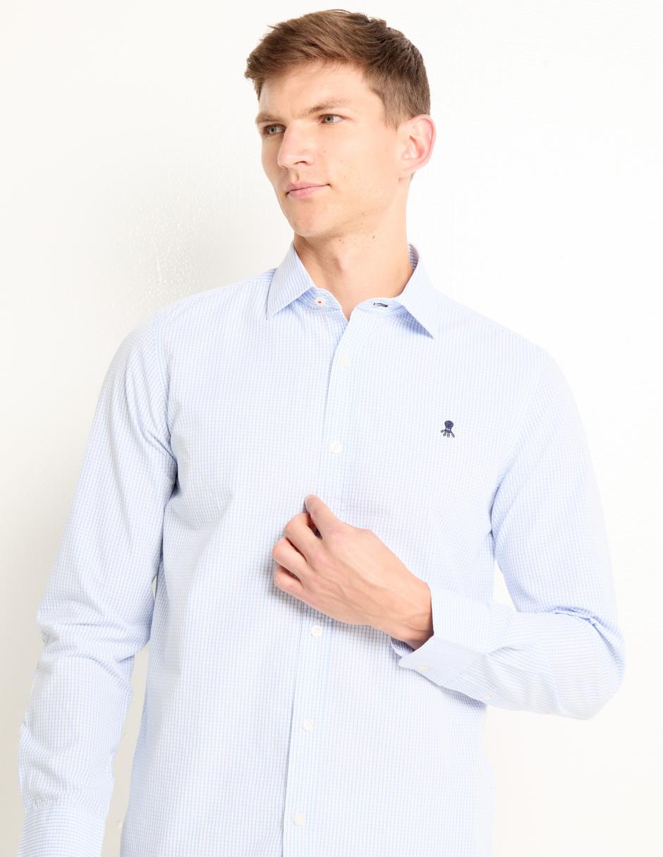 Camisa casual de algodón manga larga para hombre 4