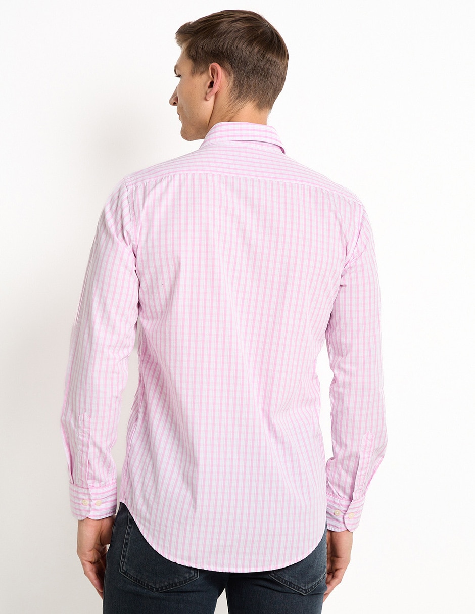 Camisa casual de algodón manga larga para hombre 2