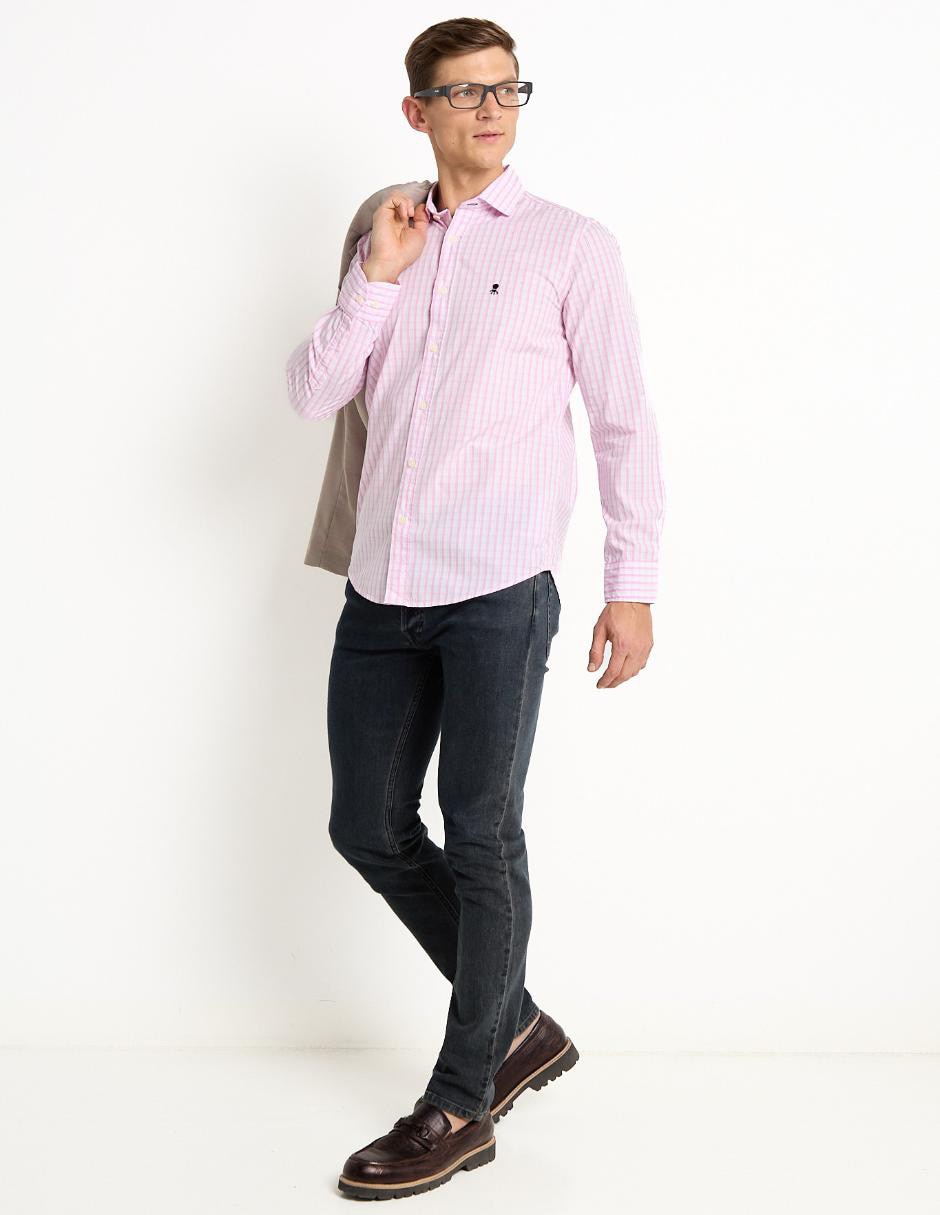 Camisa casual de algodón manga larga para hombre 3