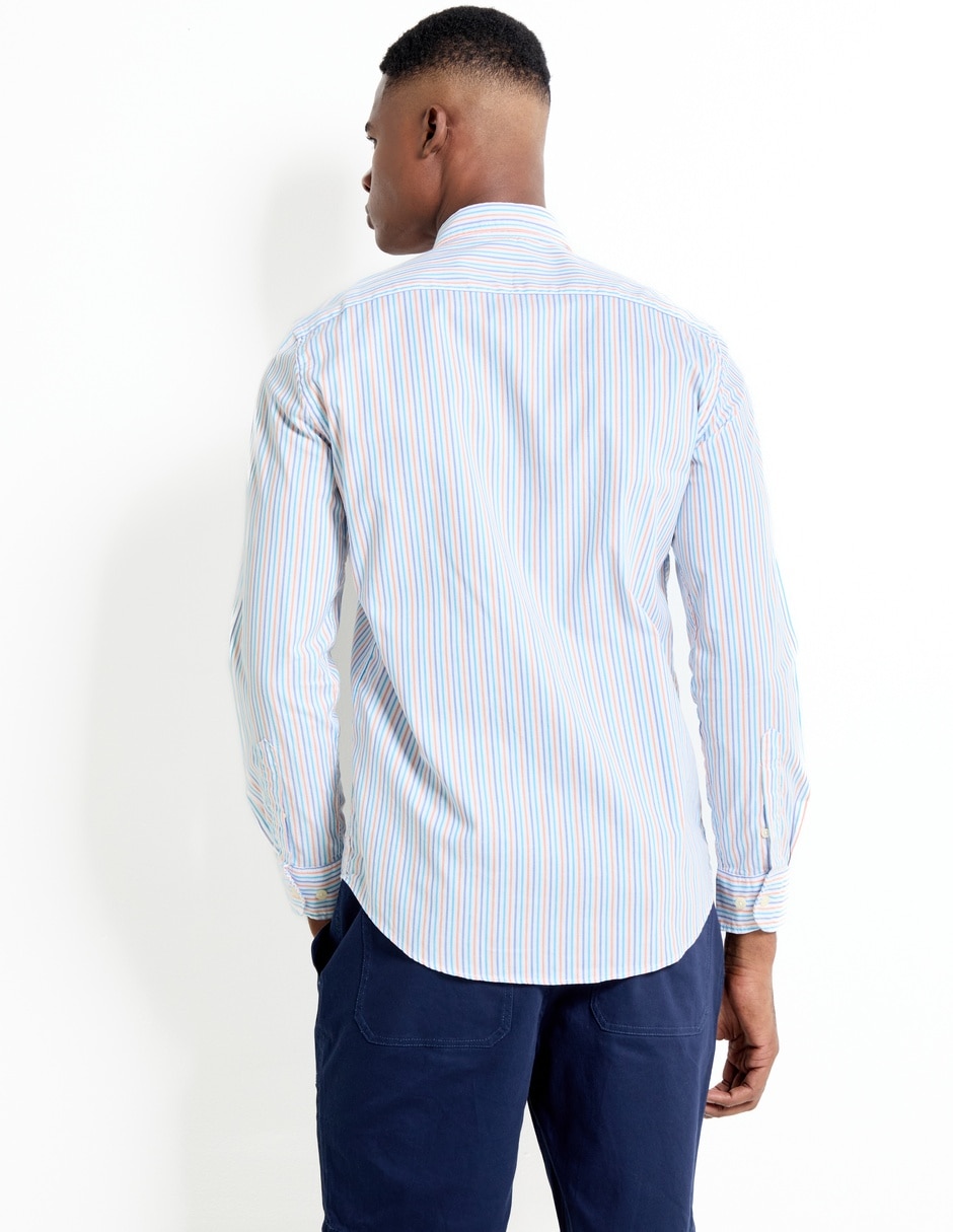 Camisa casual de algodón manga larga para hombre 2