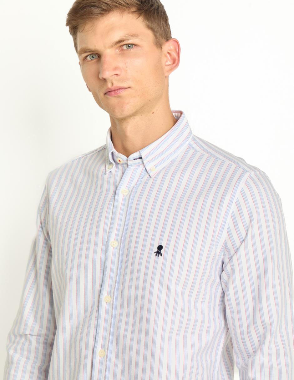 Camisa casual de algodón manga larga para hombre 4