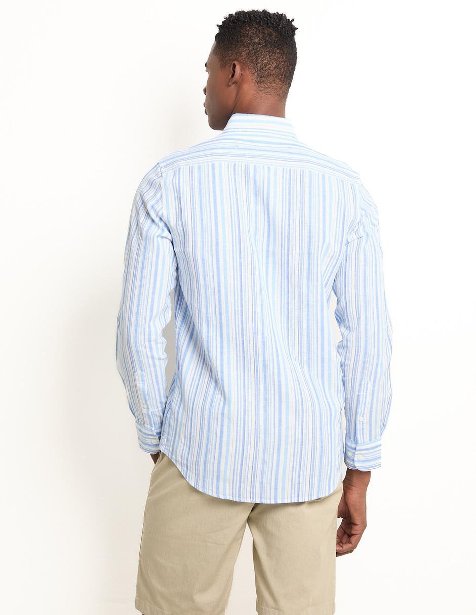Camisa casual de algodón manga larga para hombre 2