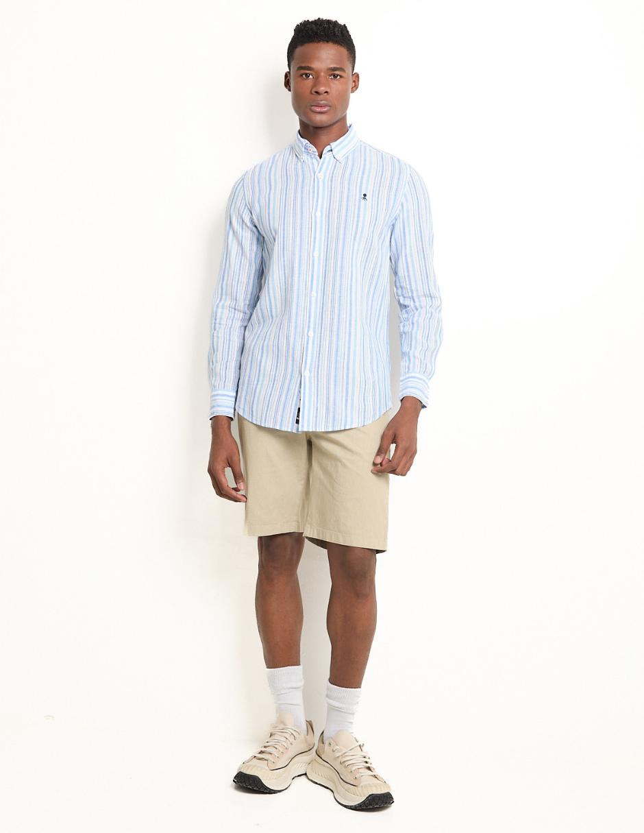 Camisa casual de algodón manga larga para hombre 3