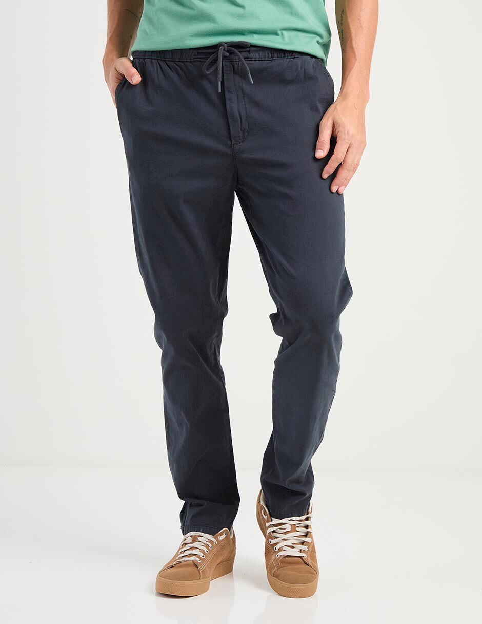Pantalón slim de algodón para hombre