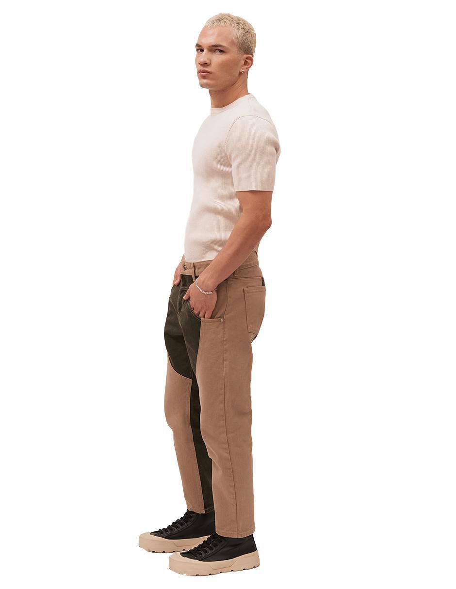 Jeans slim 8068 lavado bitono para hombre 3