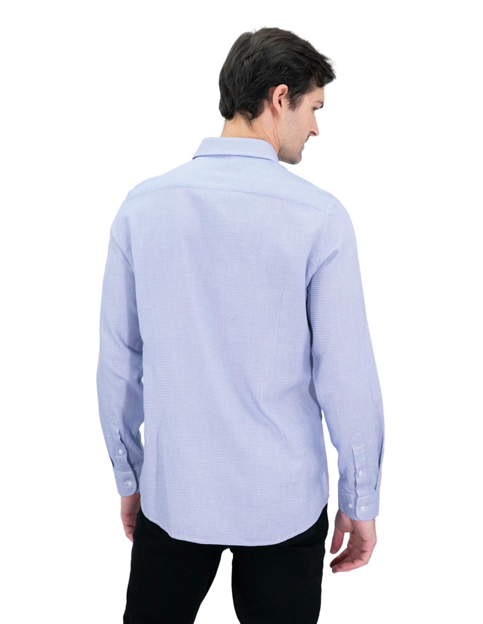 Camisa casual de algodón manga larga para hombre