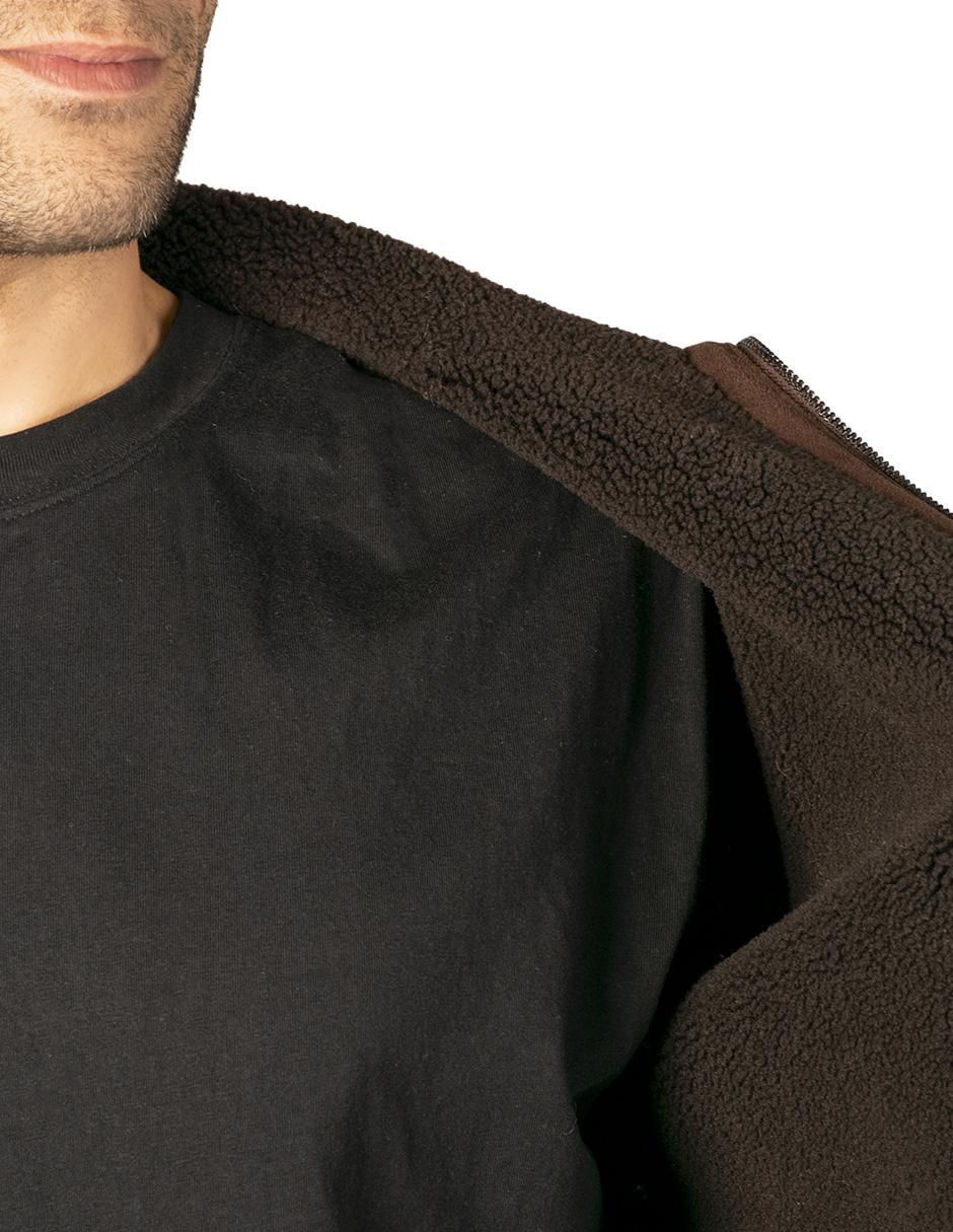 "chamarra" casual greenlander no "de" gamuza con bolsillos "para hombre"