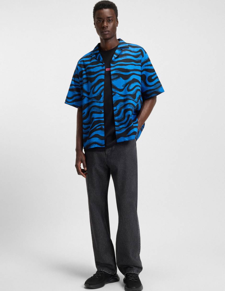 Camisa casual de algodón manga corta para hombre 4