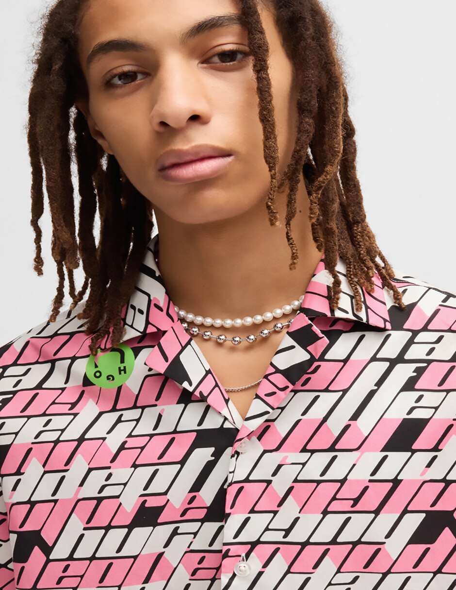 Camisa casual de algodón manga corta para hombre 6