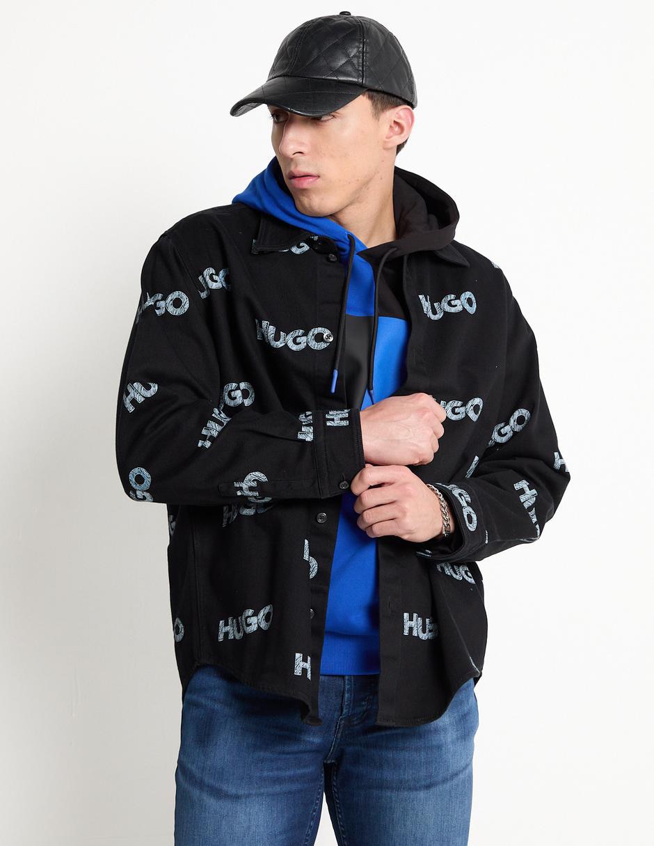 Sobrecamisa casual de algodón manga larga para hombre 1