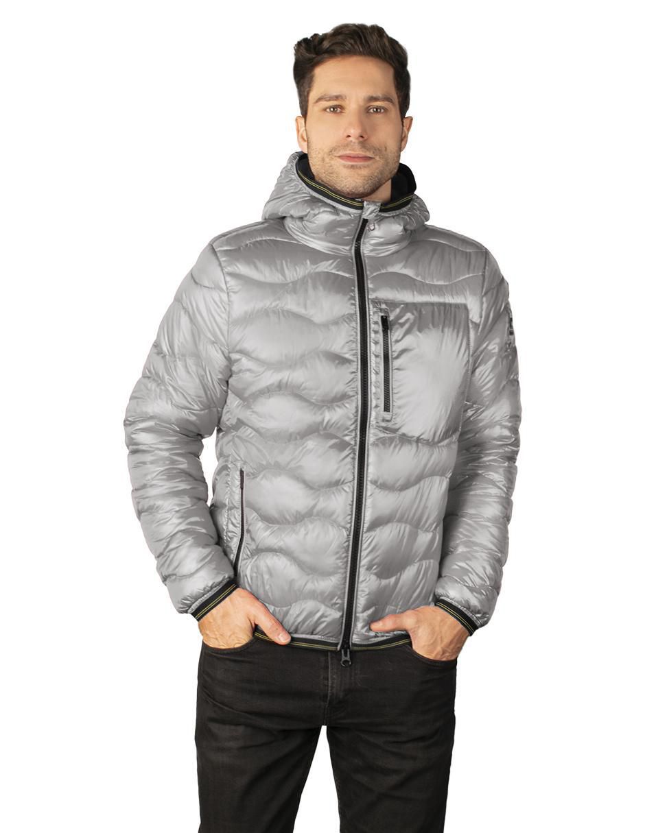 Chamarra acolchada capitonada para hombre