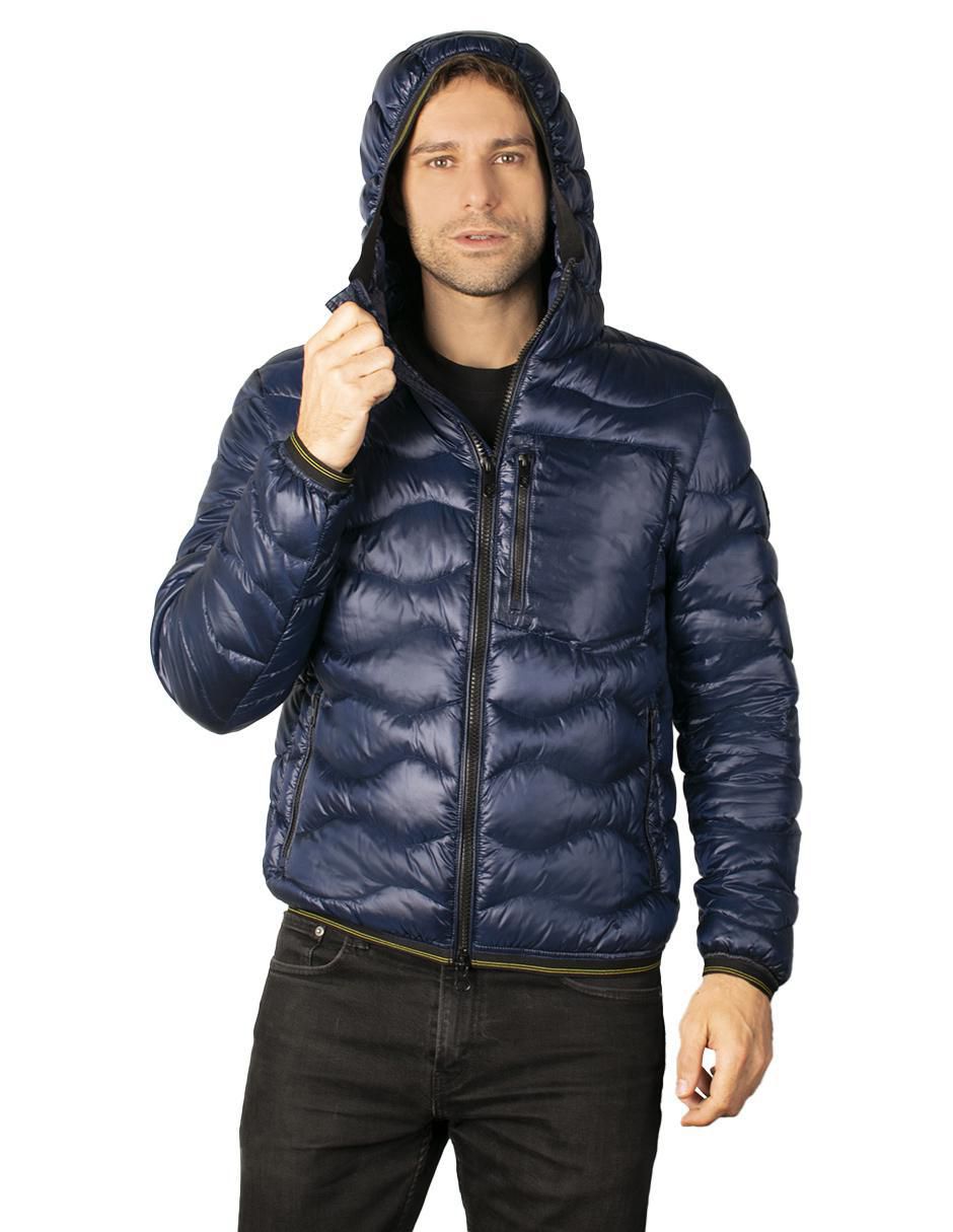 Chamarra acolchada capitonada para hombre 4