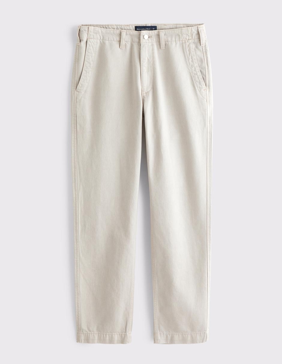 Pantalón recto de algodón para hombre 1