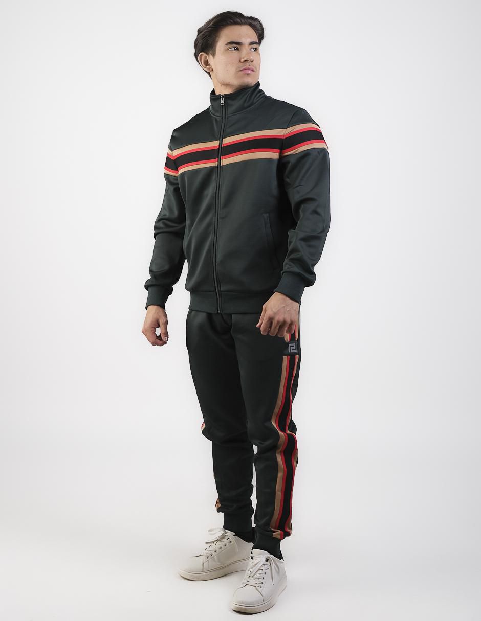 Conjunto deportivo regular con elástico para hombre Conjunto deportivo regular con elástico para hombre