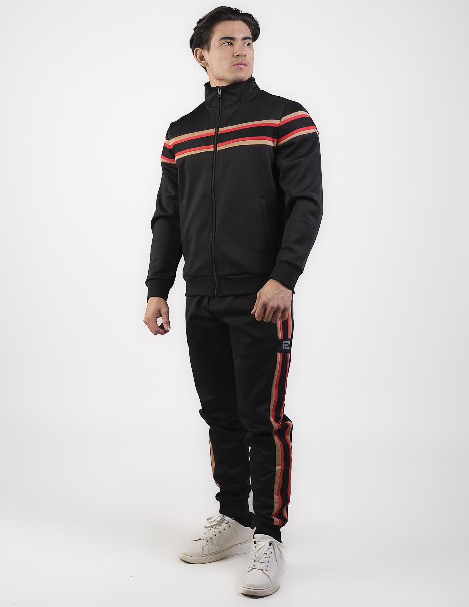 Conjunto deportivo regular con elástico para hombre Conjunto deportivo regular con elástico para hombre