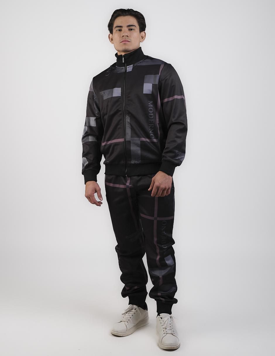 Conjunto deportivo regular con elástico para hombre