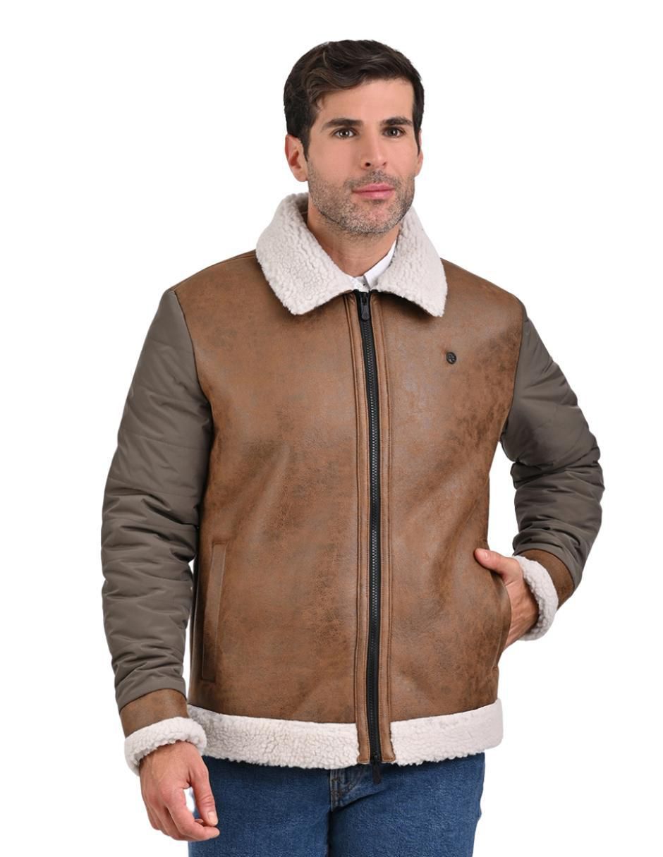 Chamarra casual con bolsillos para hombre 2
