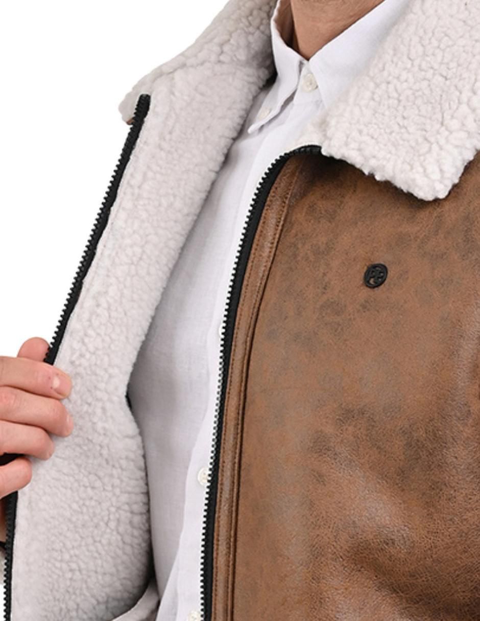 Chamarra casual con bolsillos para hombre 4