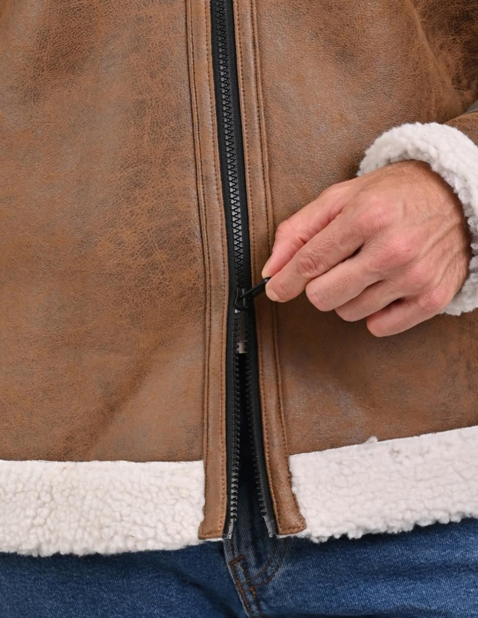 Chamarra casual con bolsillos para hombre 5