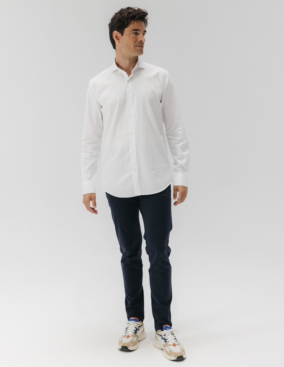 Camisa casual manga larga para hombre 5