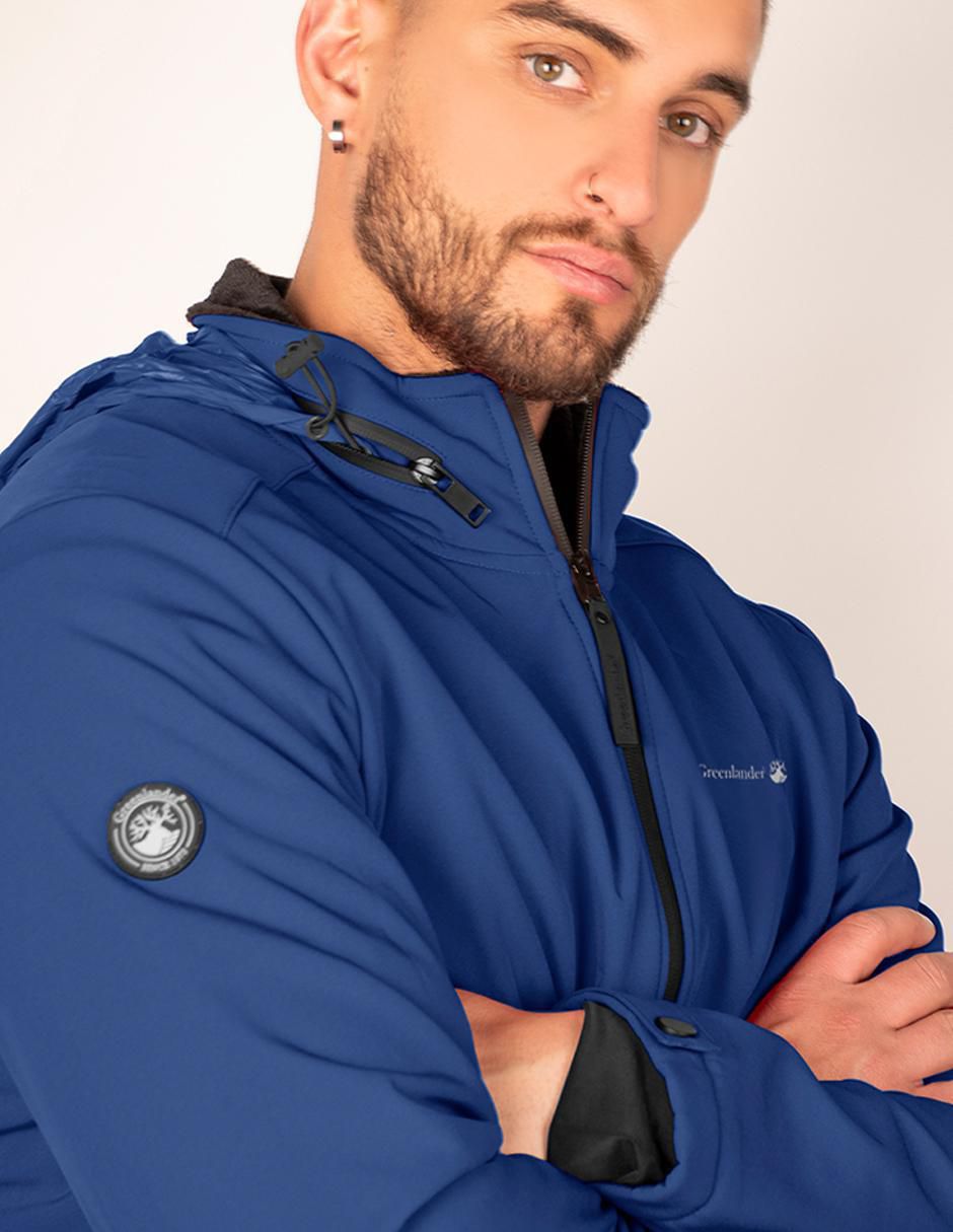 Chamarra casual con capucha para hombre 3
