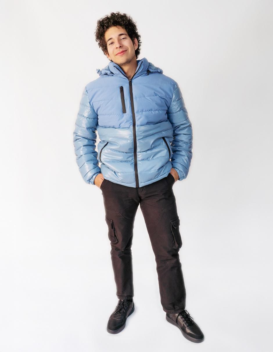 Chamarra casual con capucha para hombre 2