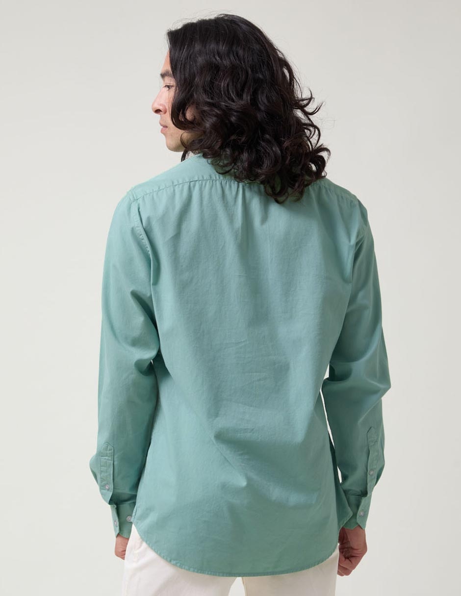 Camisa casual manga larga para hombre 2