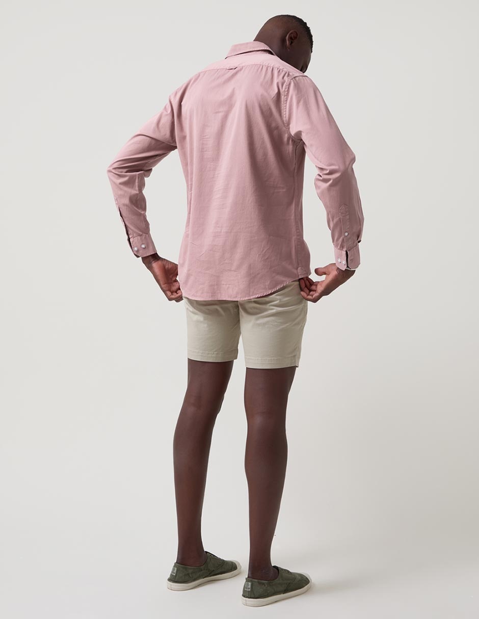Camisa casual de algodón manga larga para hombre 2