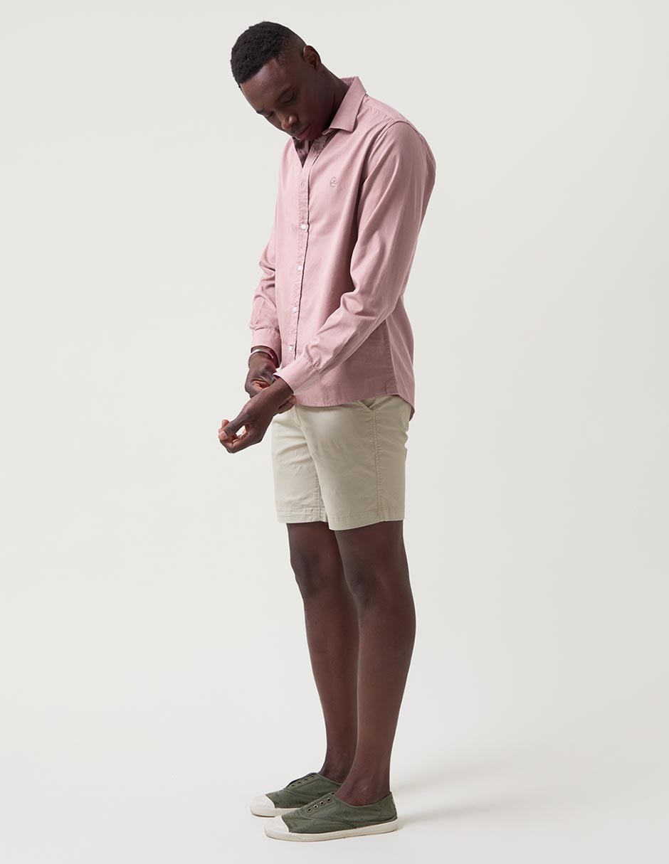 Camisa casual de algodón manga larga para hombre 3