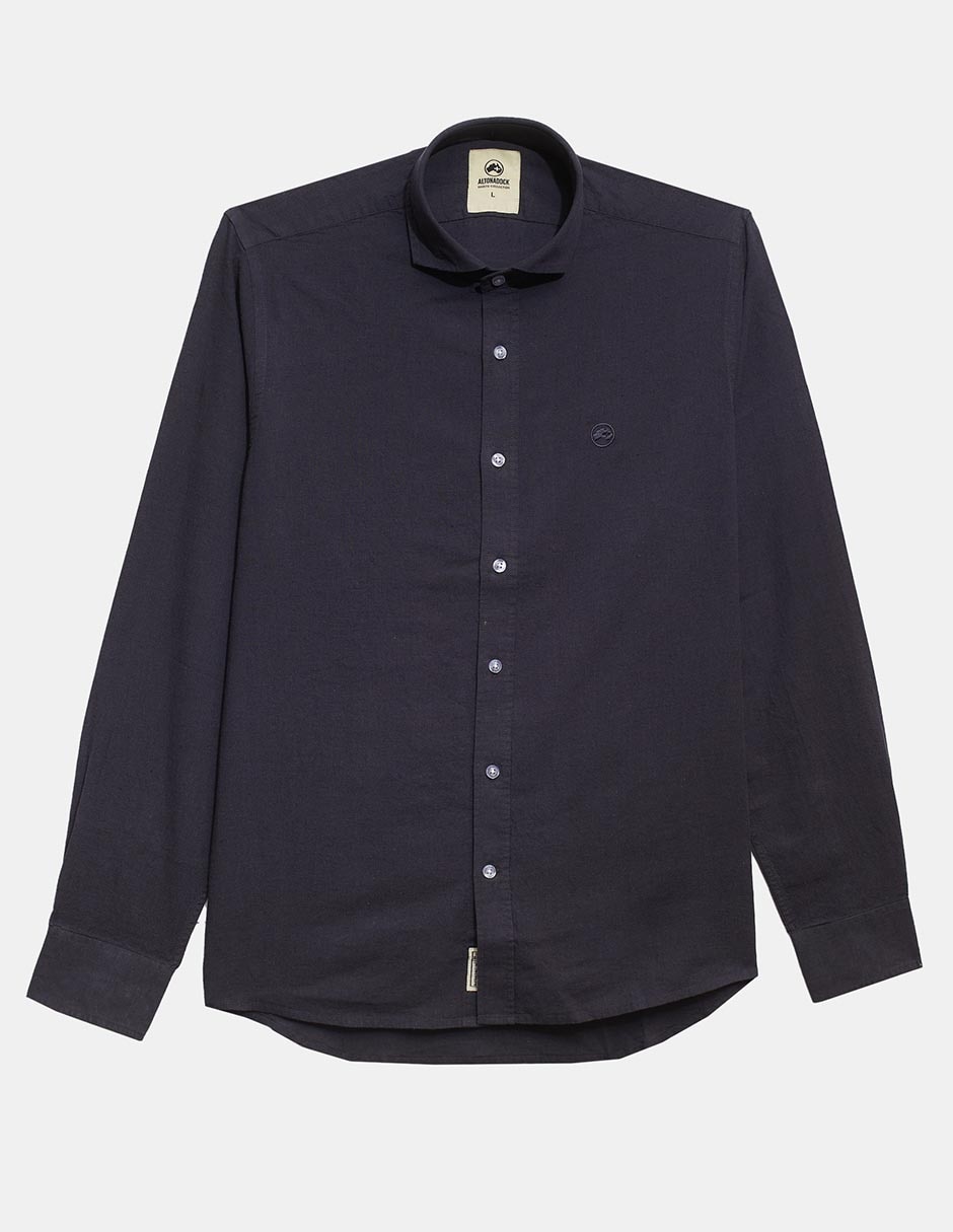 Camisa casual de algodón manga larga para hombre 5