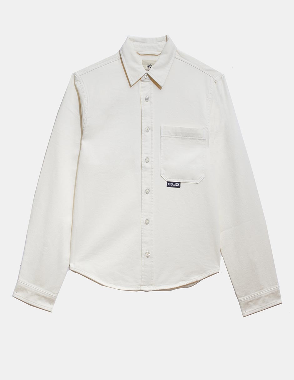 Sobrecamisa casual de algodón manga larga para hombre 5