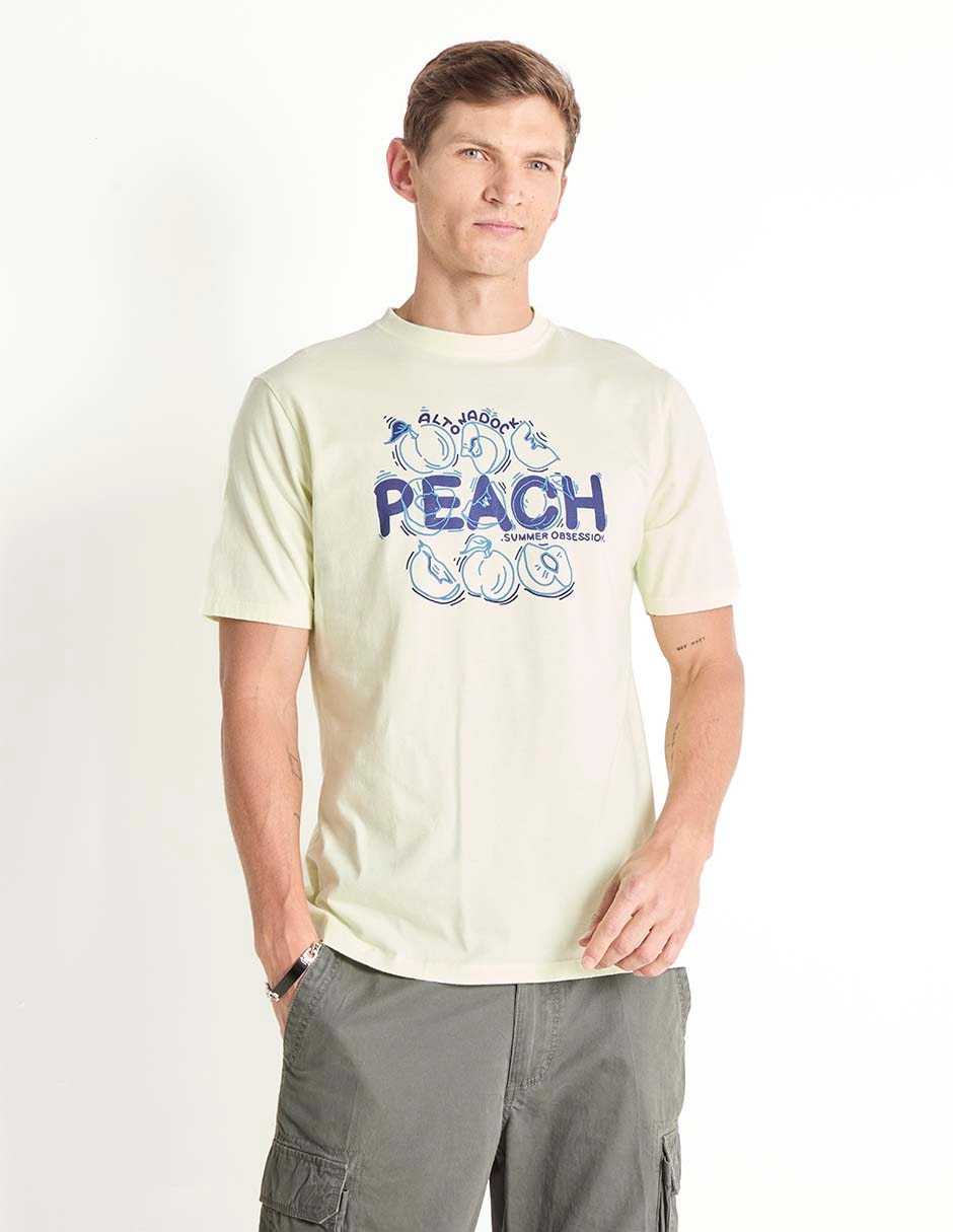 Playera cuello redondo para hombre