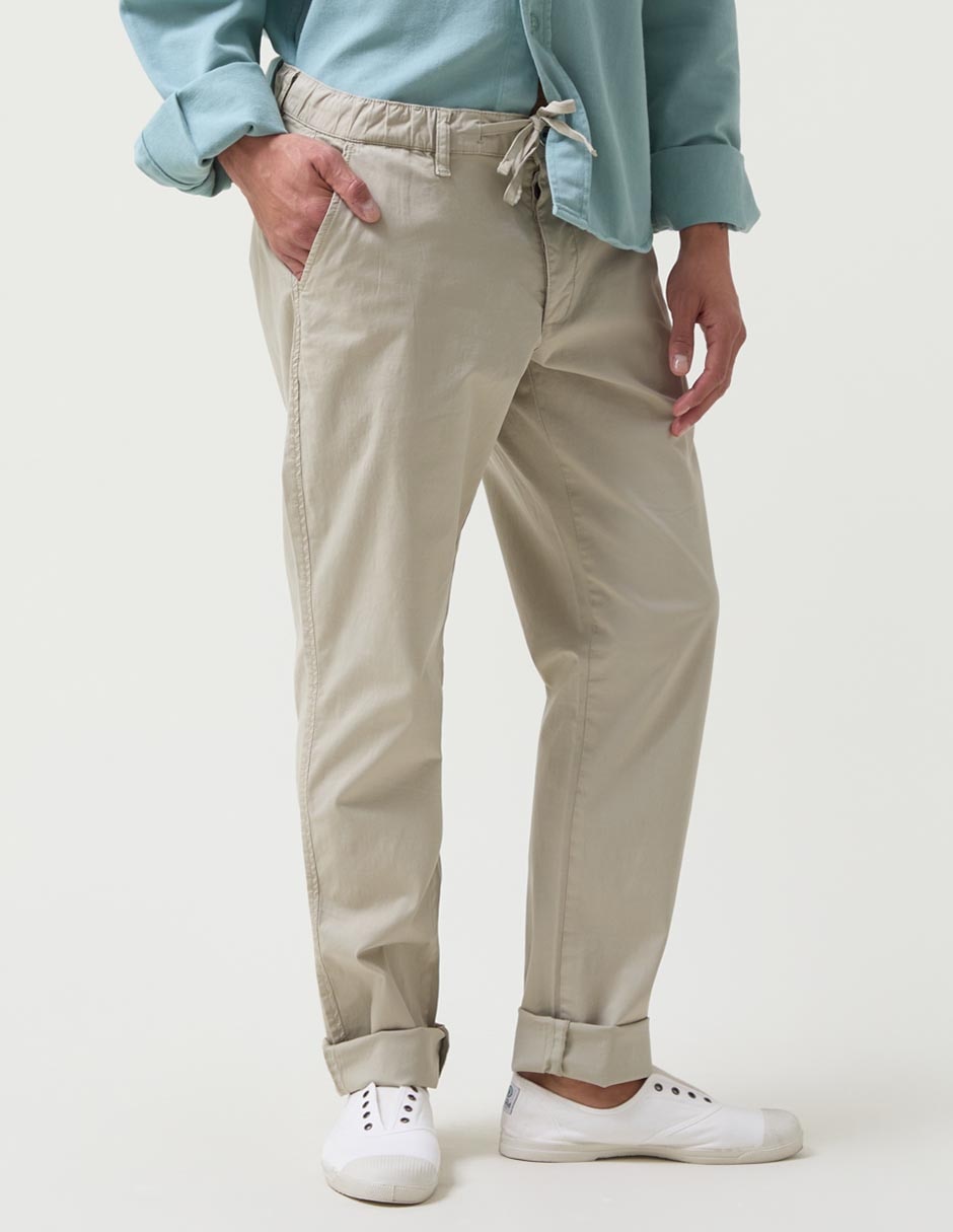 Pantalón relaxed recto de algodón para hombre