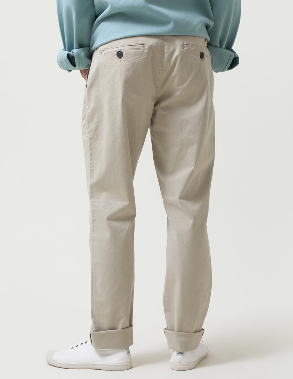 Pantalón relaxed recto de algodón para hombre 2