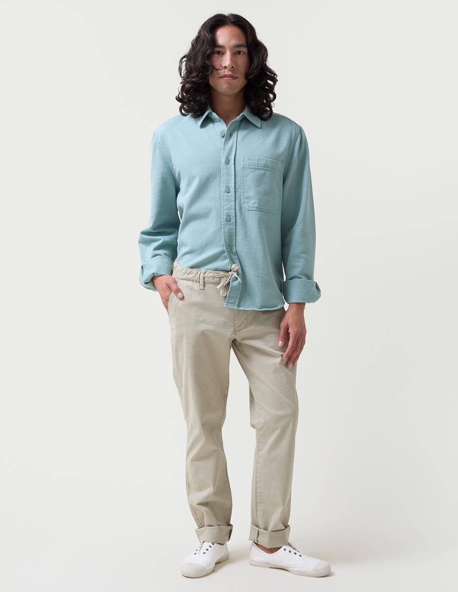 Pantalón relaxed recto de algodón para hombre 3
