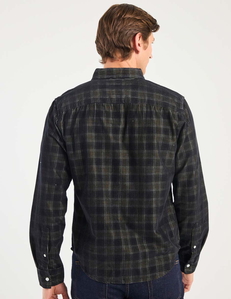 Camisa casual de algodón manga larga para hombre 2