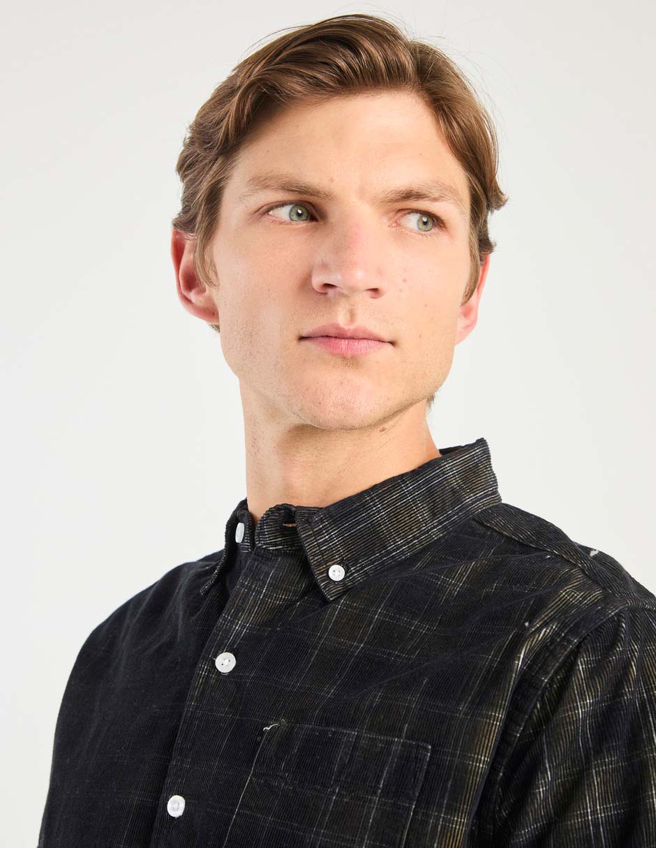 Camisa casual de algodón manga larga para hombre 4