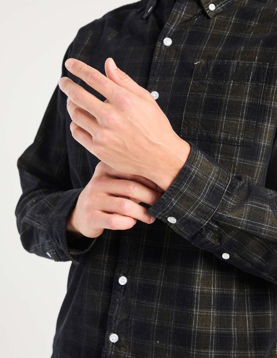 Camisa casual de algodón manga larga para hombre 5