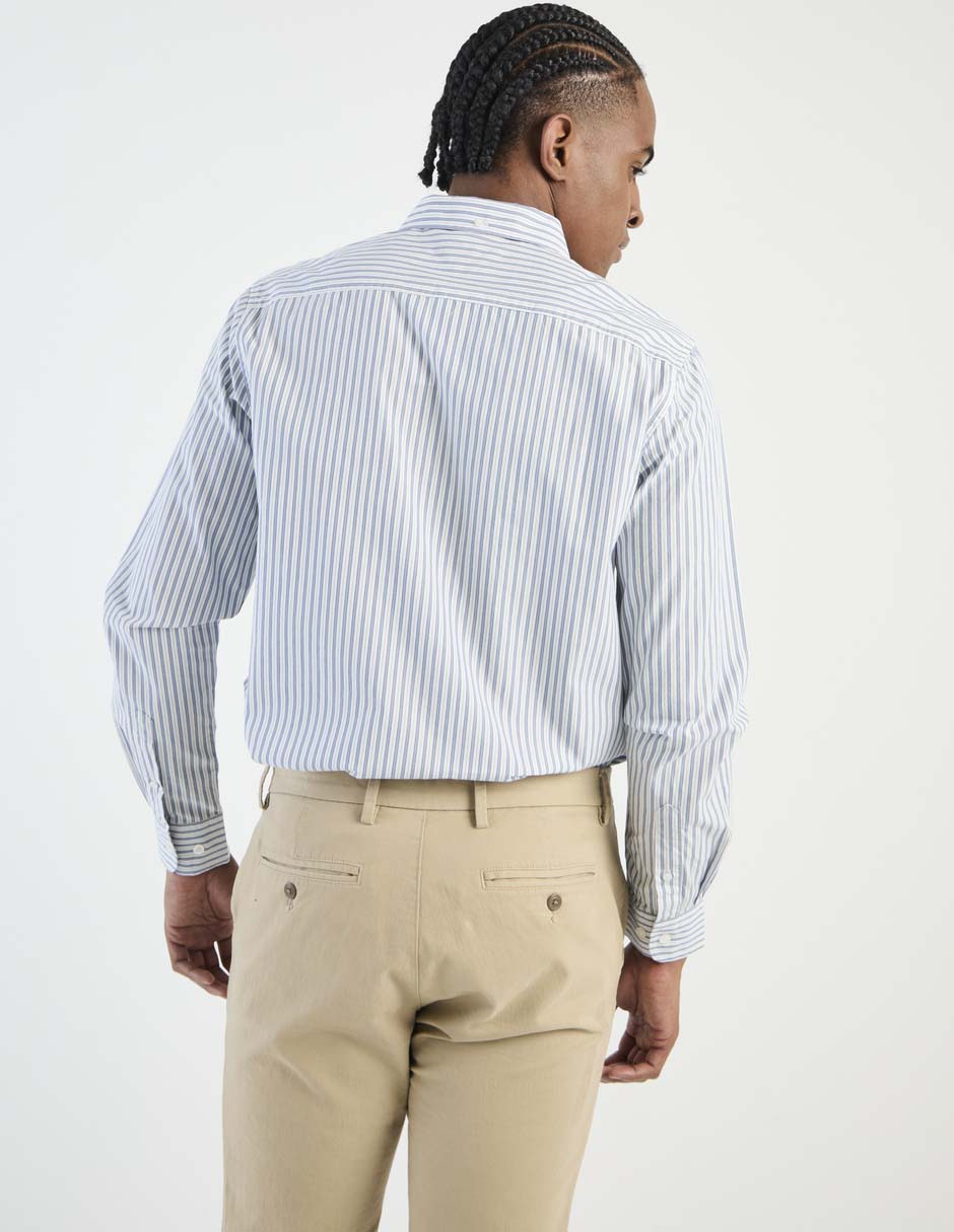Camisa casual de algodón manga larga para hombre 2