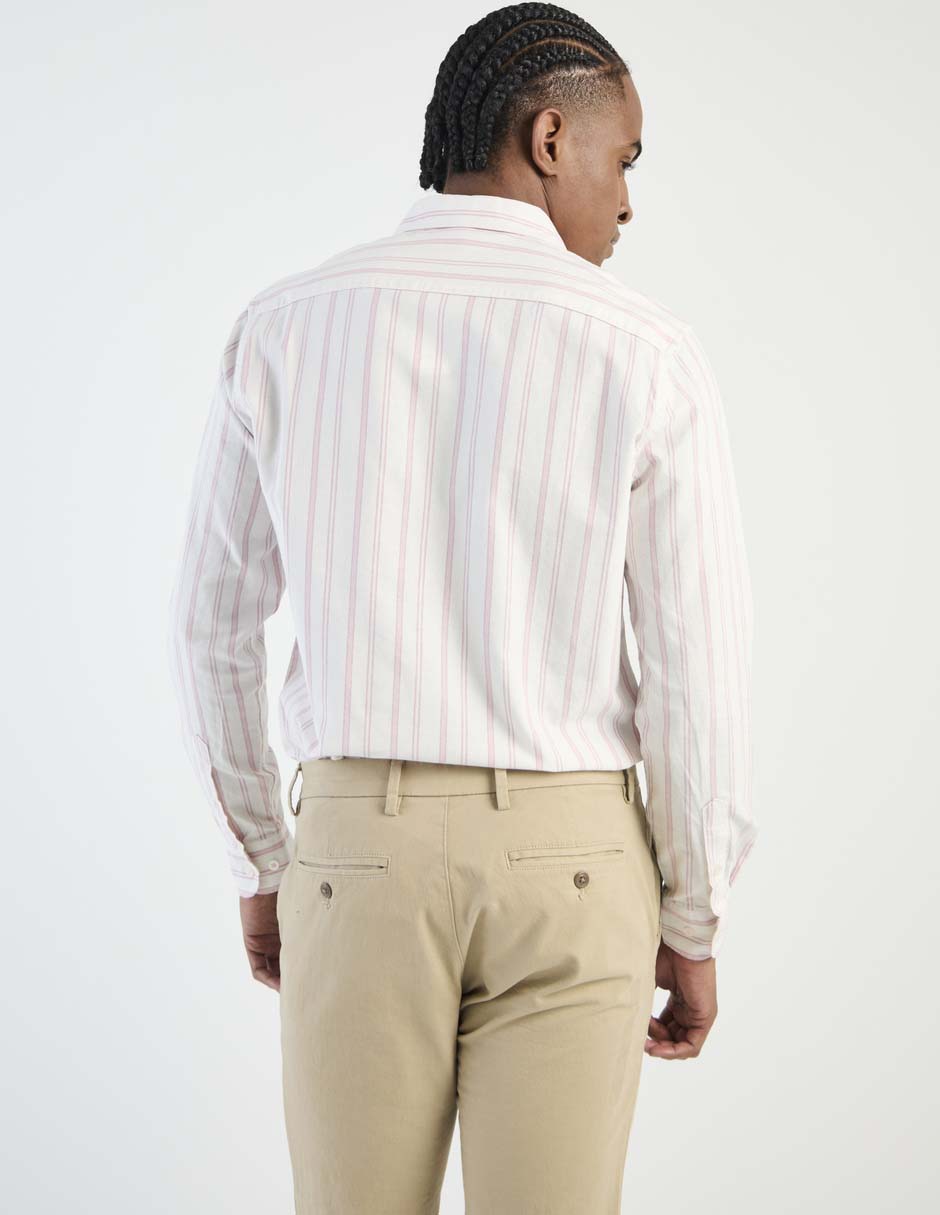 Camisa casual de algodón manga larga para hombre 2