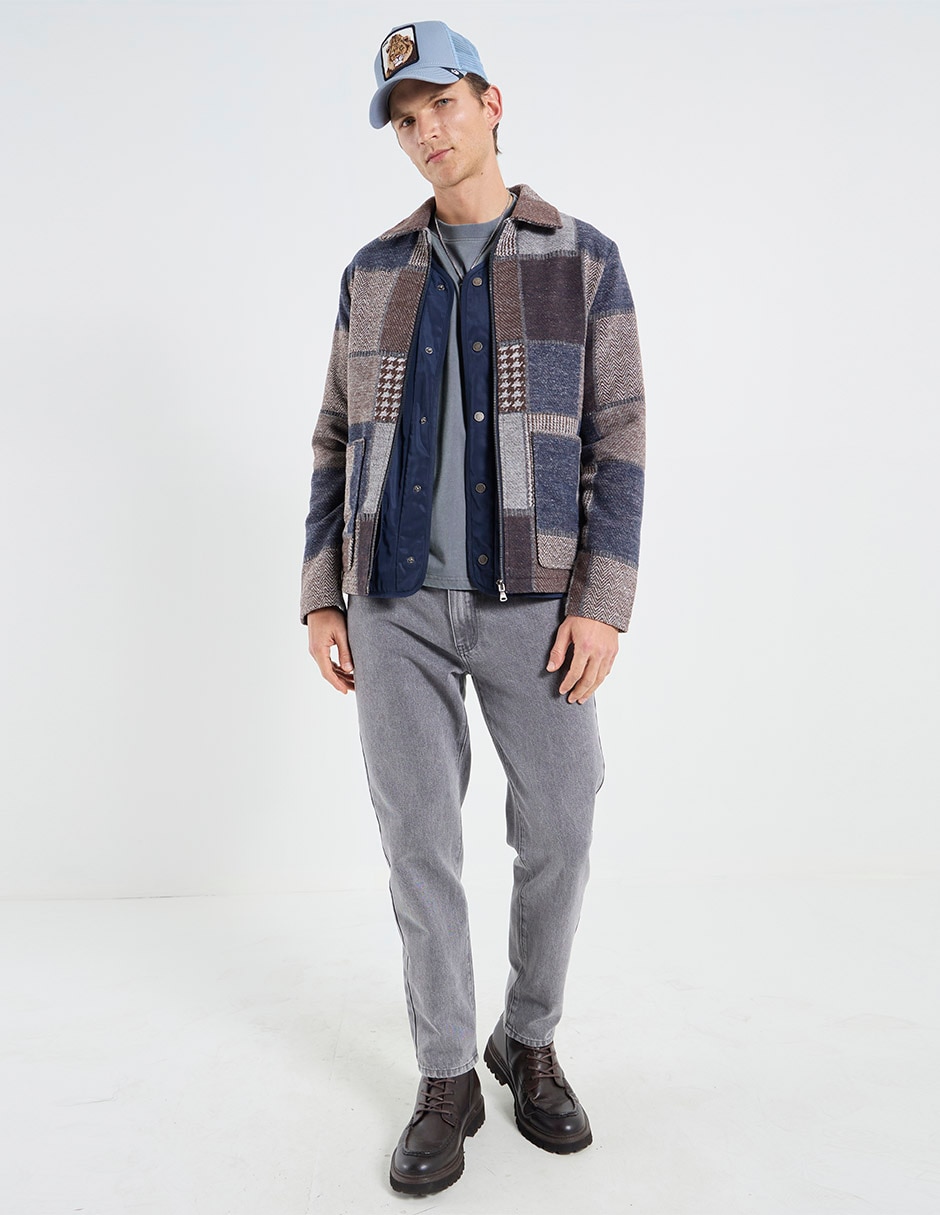Jeans straight lavado medio para hombre 3