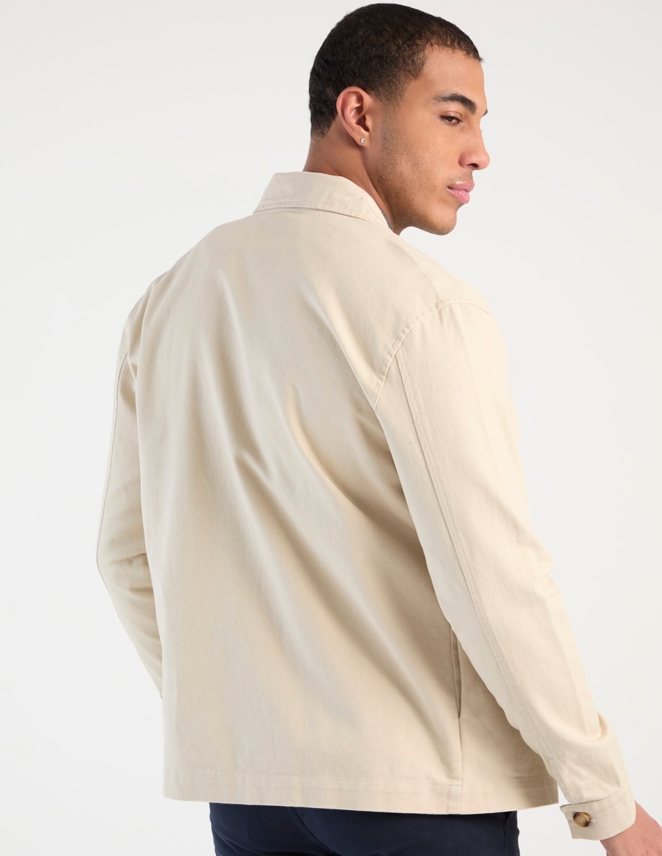 Chamarra harrington con bolsillos para hombre 2