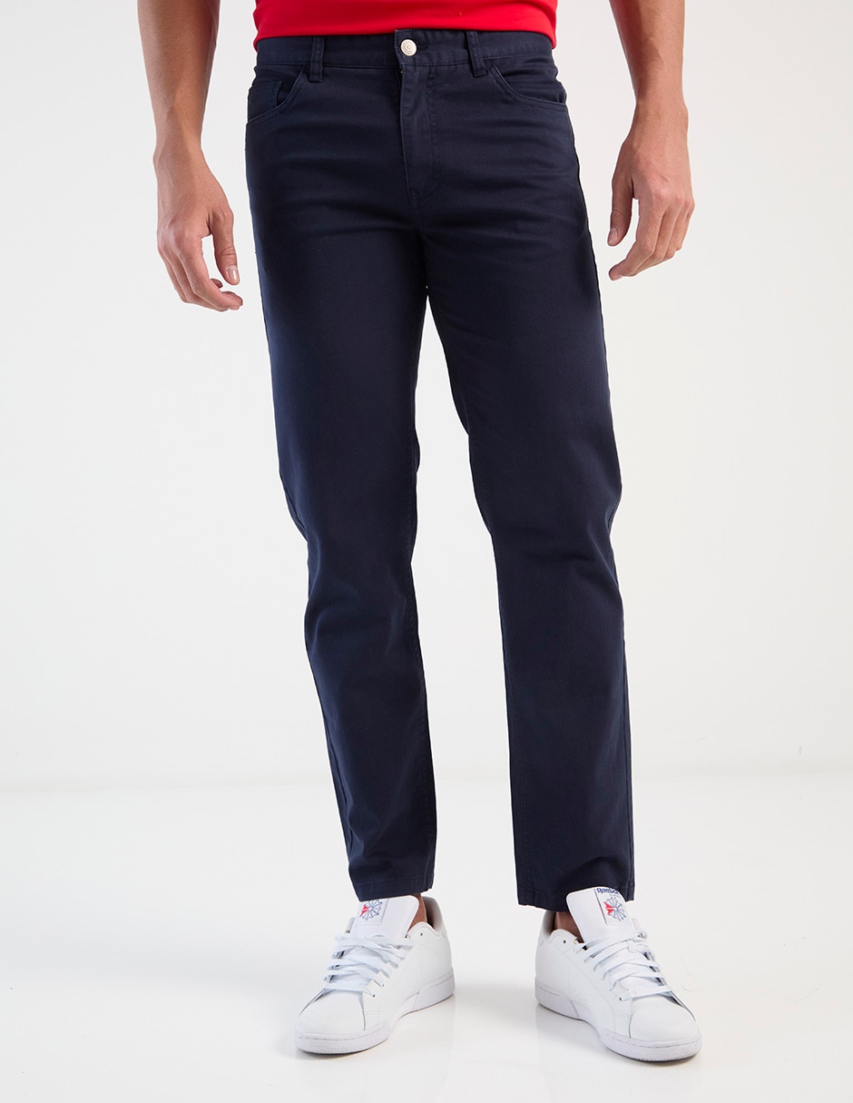 Pantalón chino slim de algodón para hombre