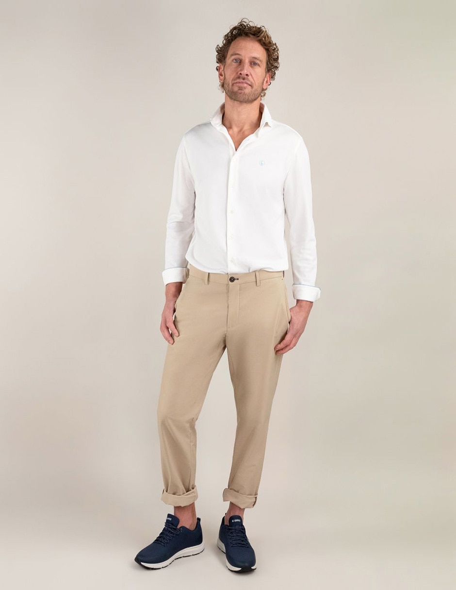 Camisa casual manga larga para hombre 2