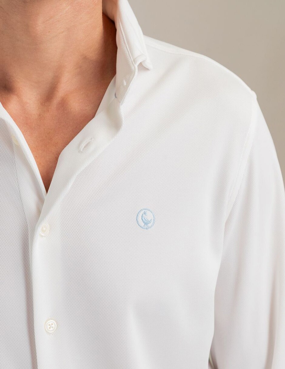 Camisa casual manga larga para hombre 6