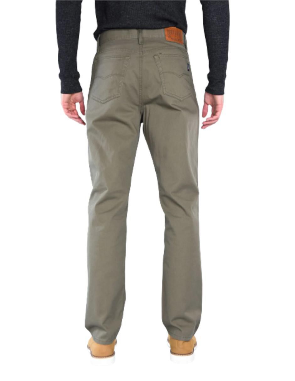 Pantalón recto de gabardina para hombre 2