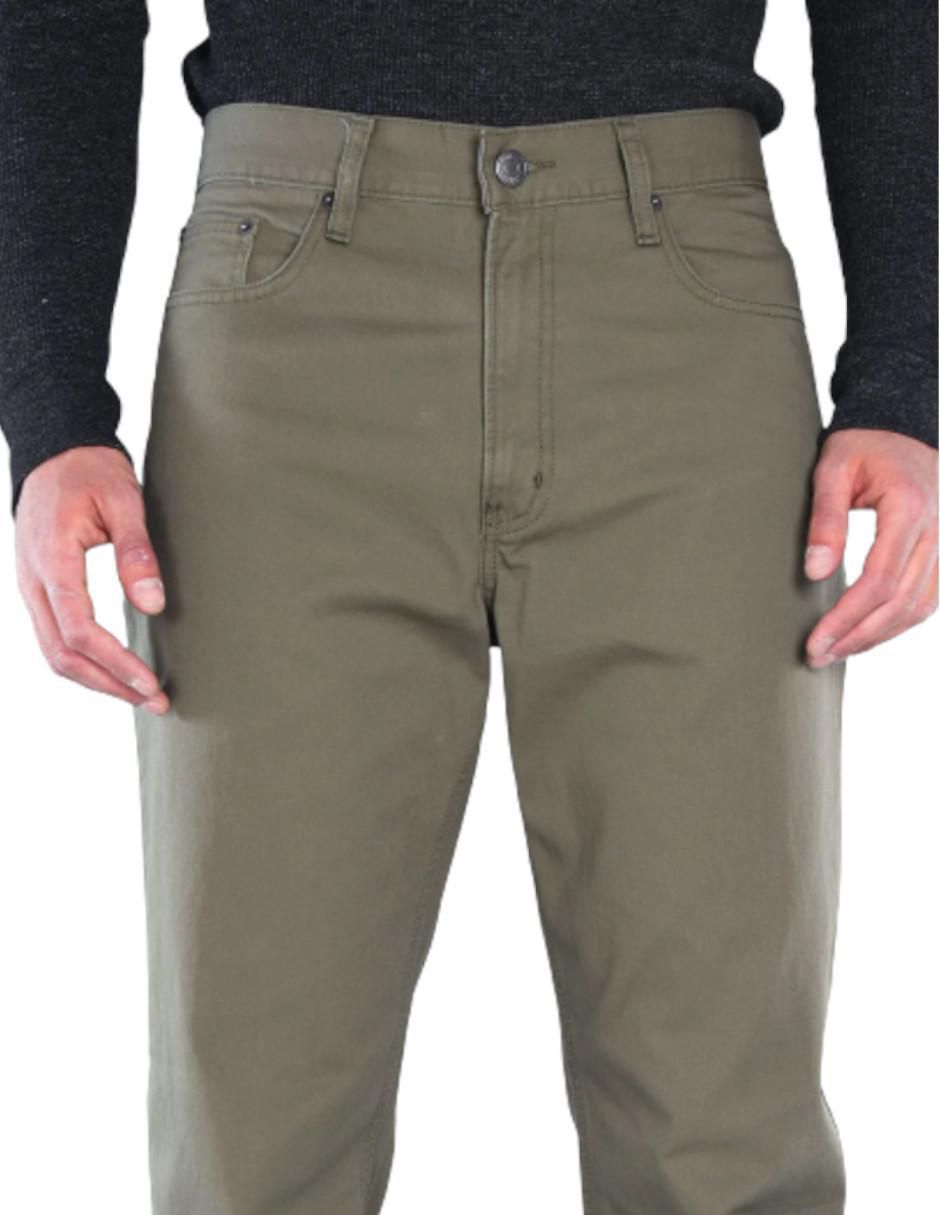 Pantalón recto de gabardina para hombre 4